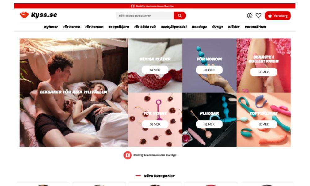 Shop som säljer vuxenleksaker – en uppstickare